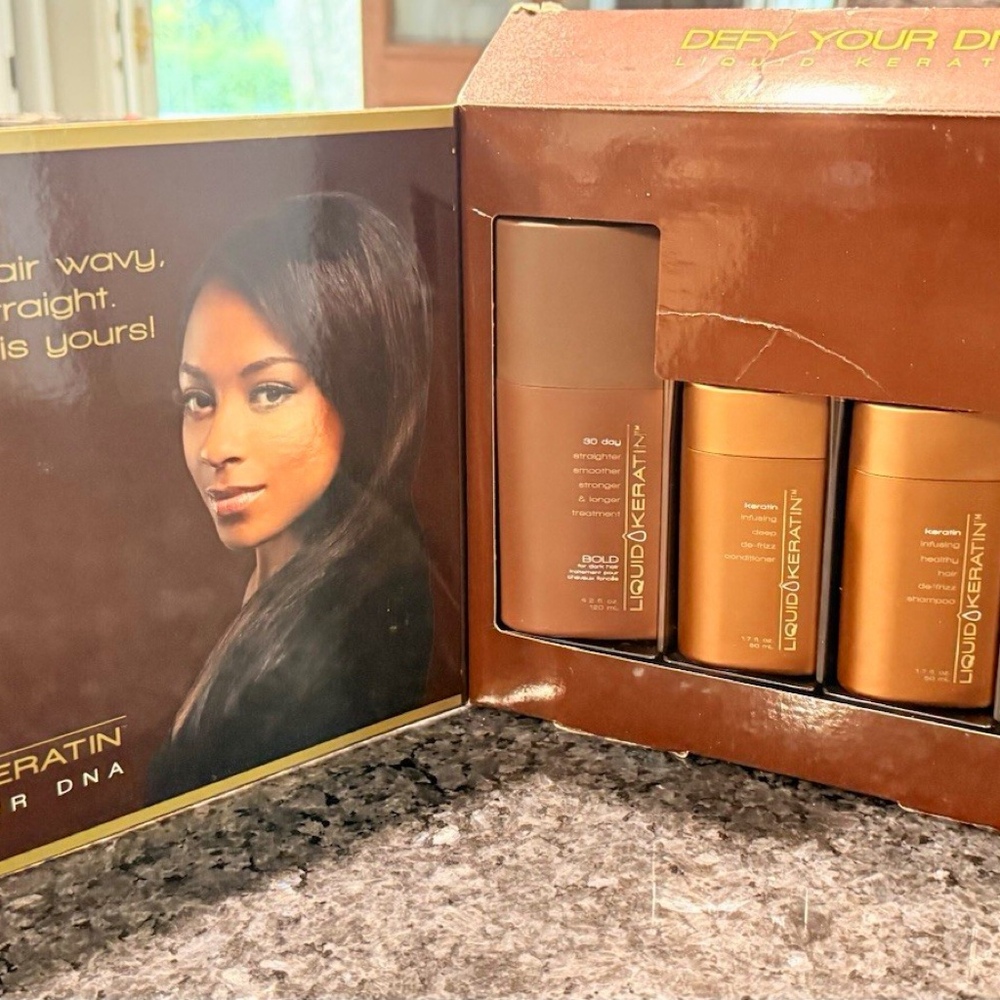 Liquid Keratin Bold Formaldehyde-Free 30 Day Starter Set Dark Hair 4.2oz